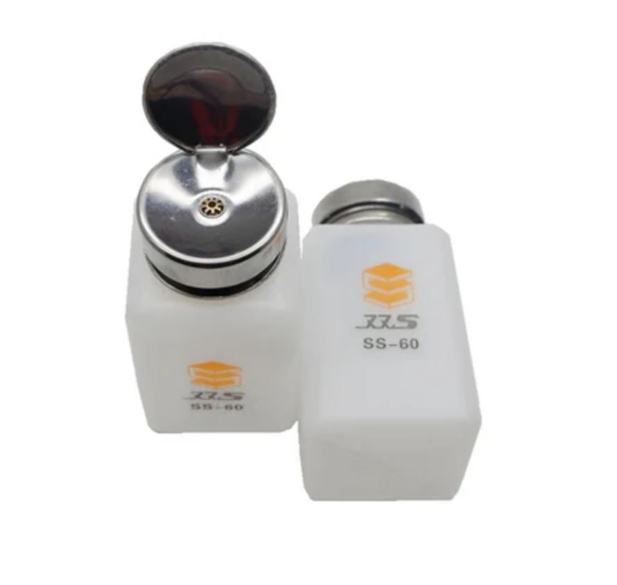 Plastic Alcohol Bottle Soldering Flux Press Metal Cap 180ML