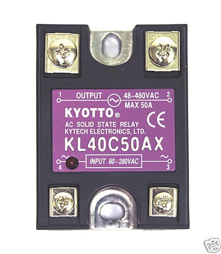 Single Phase Solid State Relay Module SSR - 50A (KL40C50AX ) KYOTTO Taiwan