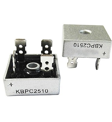 Bridge Rectifier 25A - 1000V Square Shape (KBPC2510)