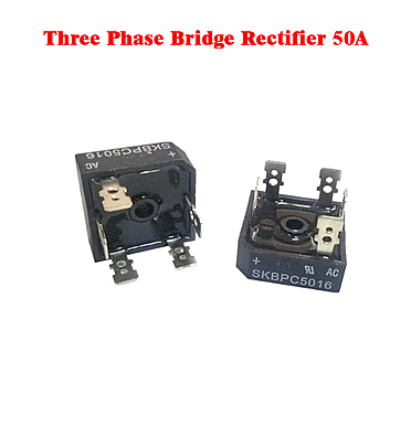 Three Phase Bridge Rectifier 50A - 1600V Square Shape (SKBPC5016)