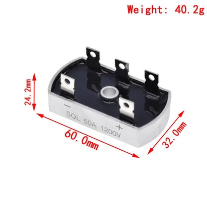 Three Phase Bridge Rectifier 50A - 1200V Square Shape (SQL50A)