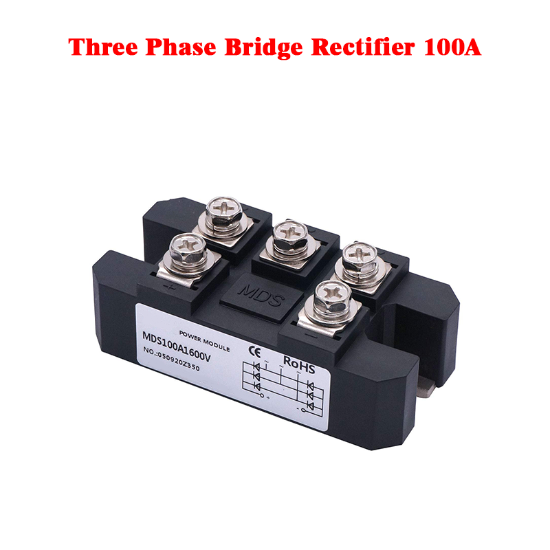 Three Phase Bridge Rectifier 100A - 1600V Square Shape (MDS-100A)