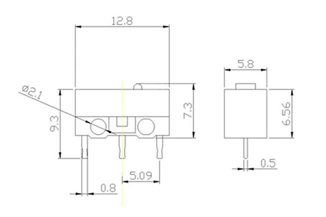 PCB Micro Limit Switch KW10 (Mouse Switch) 6iFWn