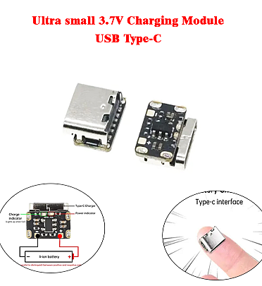 Ultra small 3.7V Charging Module – USB Type-C