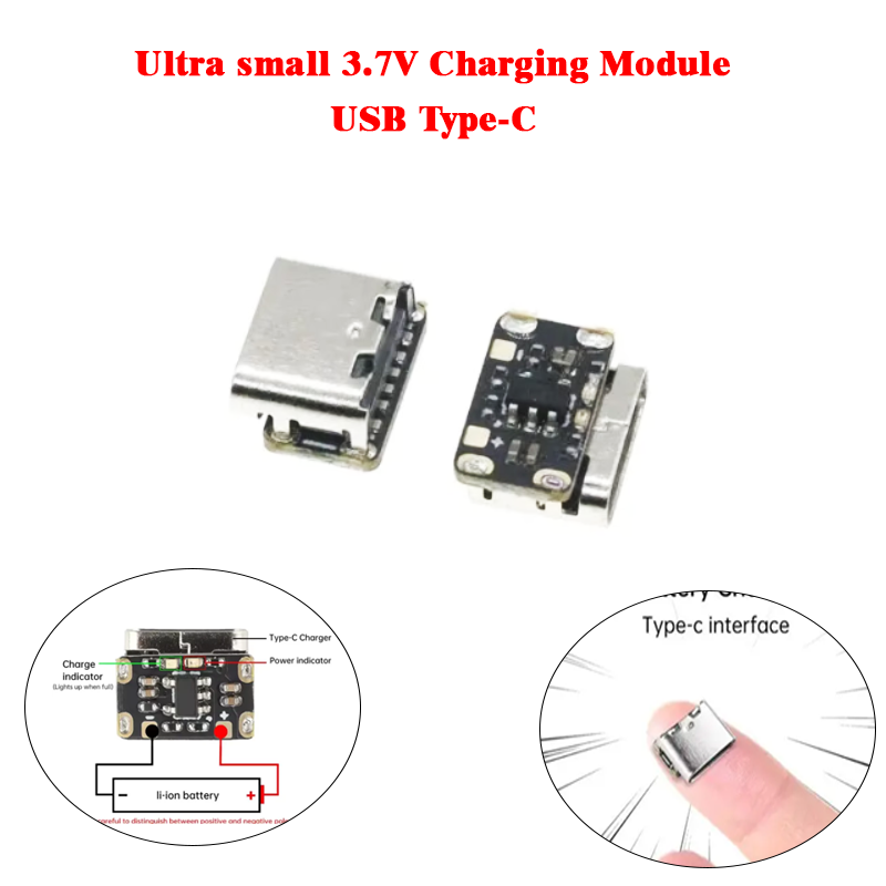 Ultra small 3.7V Charging Module – USB Type-C