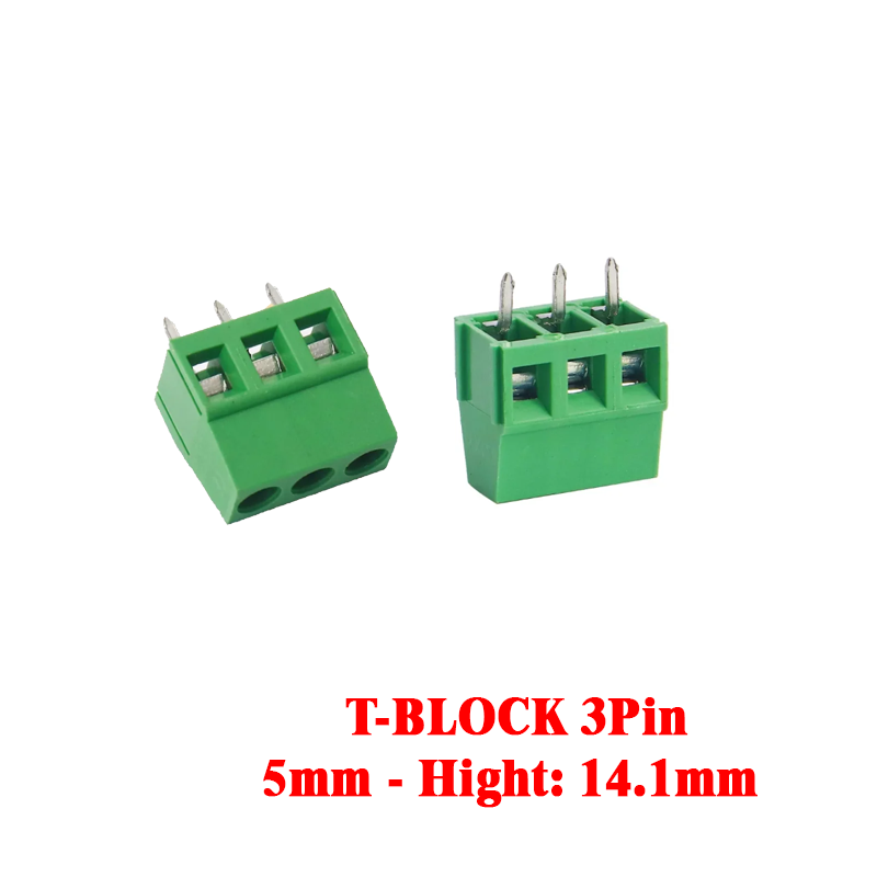 Terminal Block 3Pin (5mm) - Height :14.1mm