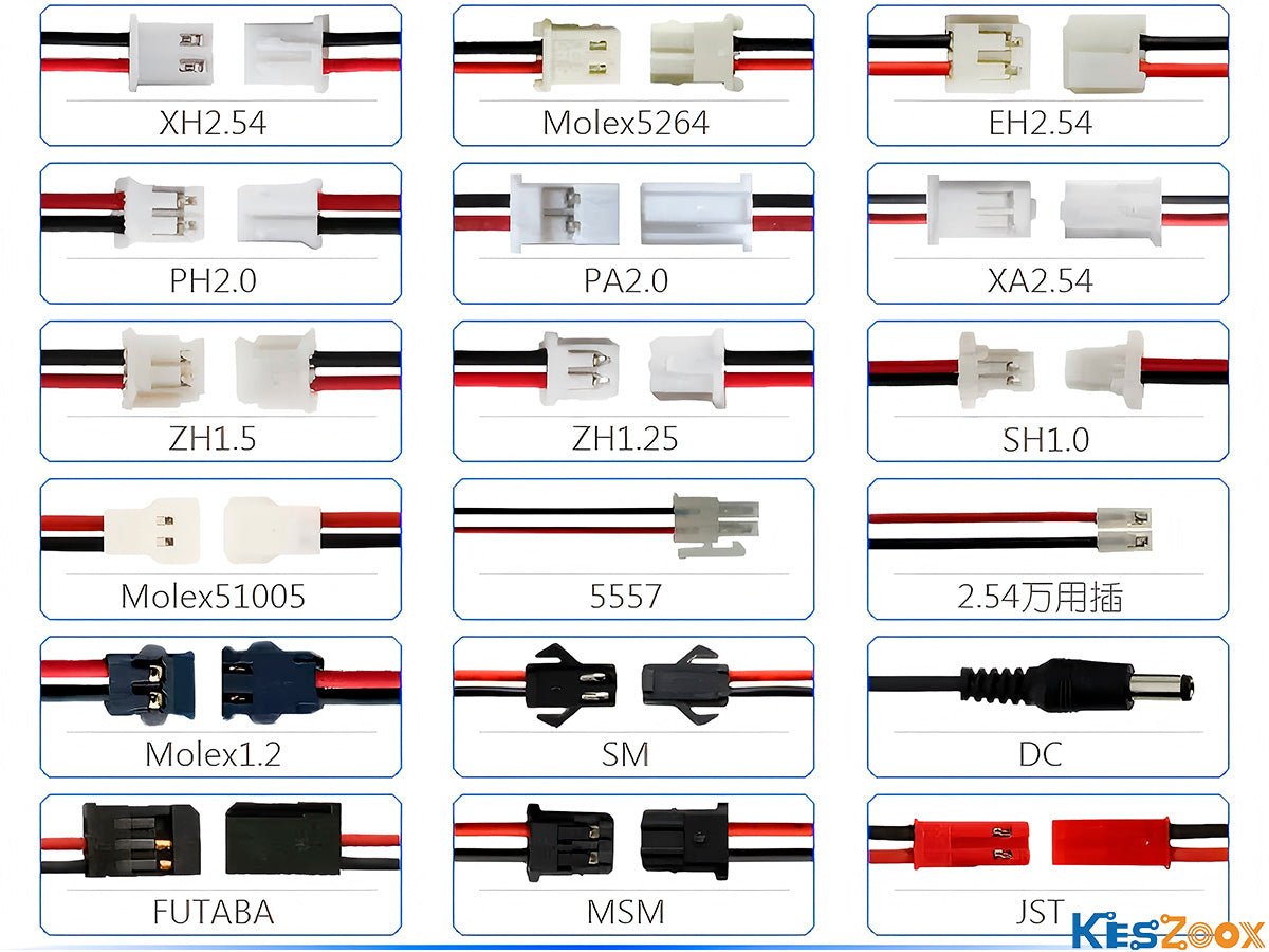 Data Cable JST PH 2mm Pitch 4pin Female Connector Cable Wire 20cm