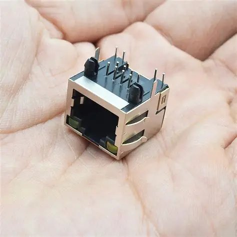 RJ45 - 8Pin  (8P8C)  Shielded PCB Mount Network Socket Connector With LED Ethernet (LAN) Female