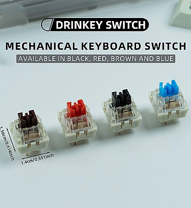 Mechanical Keyboard Switch - Clicker Key for LED Gaming Keyboards - Mixed Color