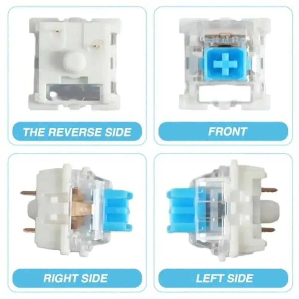 Mechanical Keyboard Switch - Clicker Key for LED Gaming Keyboards - Mixed Color