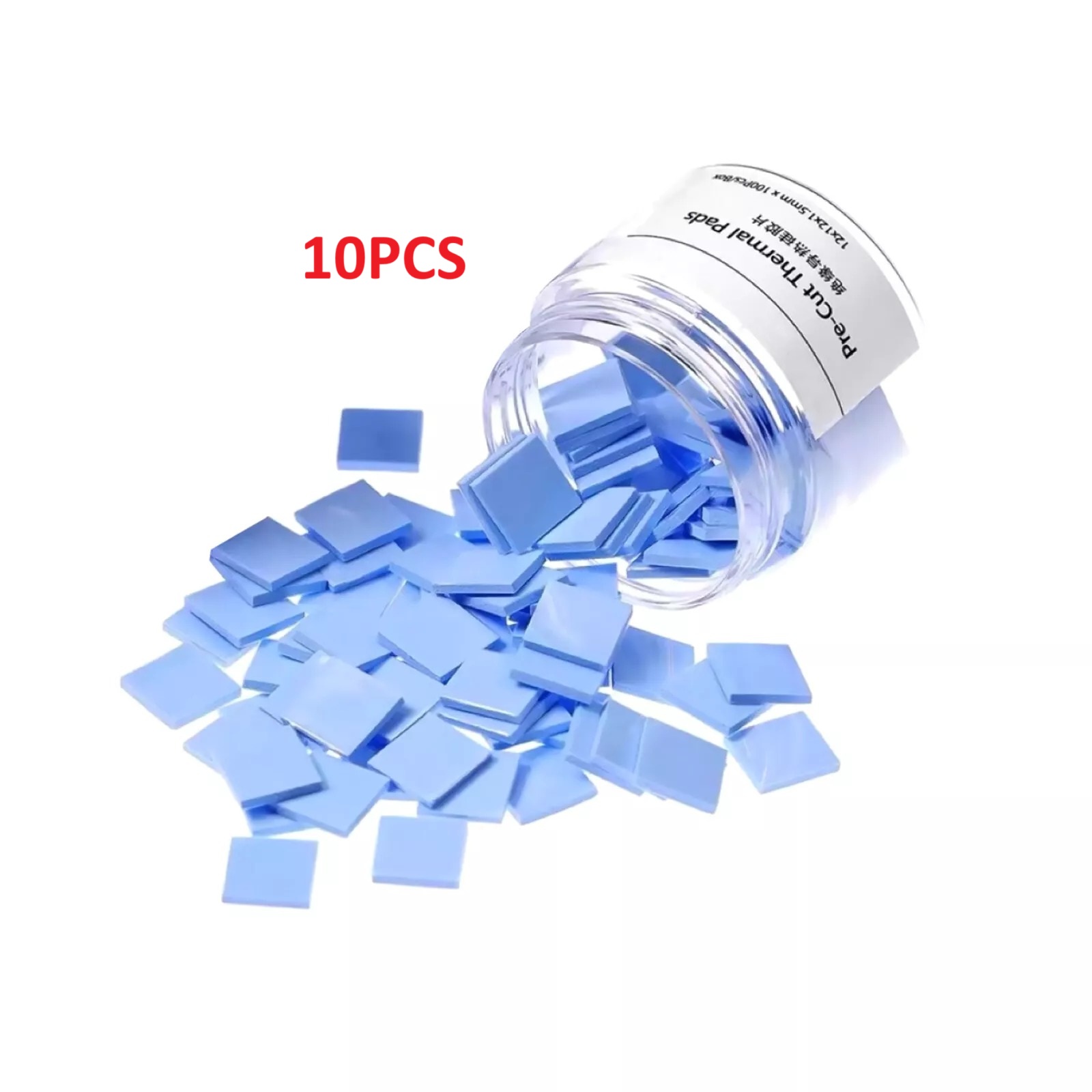 Pre-Cut Thermal Silicone Pads (WL-30C) 12x12x1.5mm (10 Pcs)