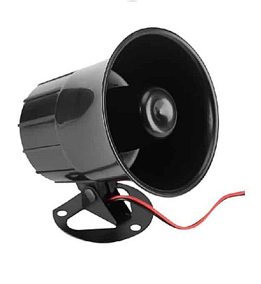 Wired Alarm Loudly Sound Horn Emergency Siren Speaker with Bracket for Security Alarm System (DC12V-15W)