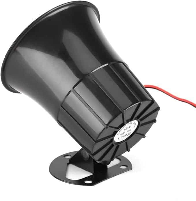 Wired Alarm Loudly Sound Horn Emergency Siren Speaker with Bracket for Security Alarm System (DC12V-15W)