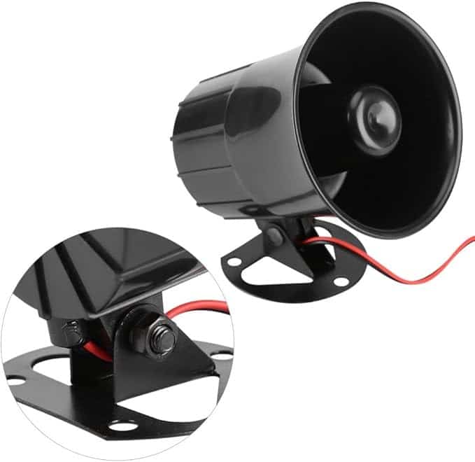 Wired Alarm Loudly Sound Horn Emergency Siren Speaker with Bracket for Security Alarm System (DC12V-15W)