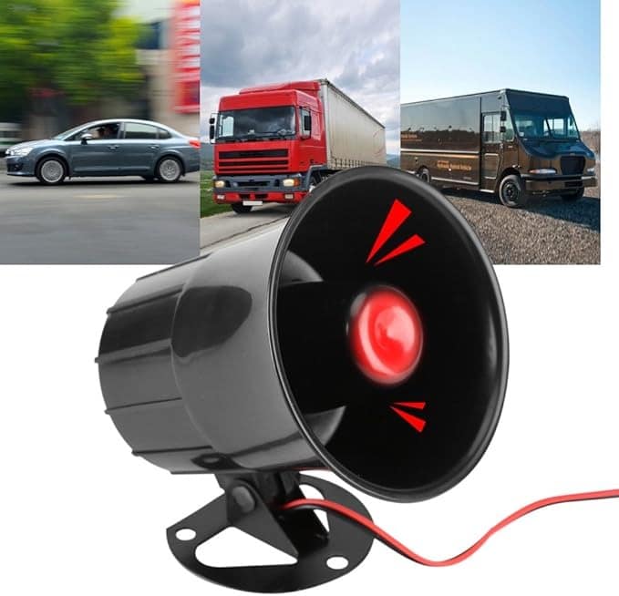 Wired Alarm Loudly Sound Horn Emergency Siren Speaker with Bracket for Security Alarm System (DC12V-15W)