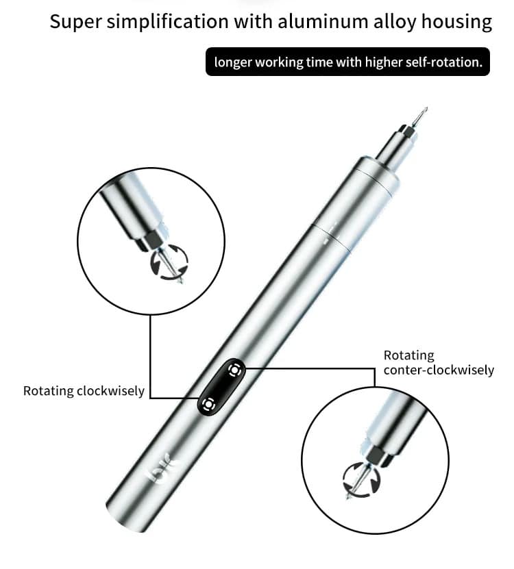 Mini Portable Electric Screwdriver Rechargeable Adjustable Position (TBK 008 )