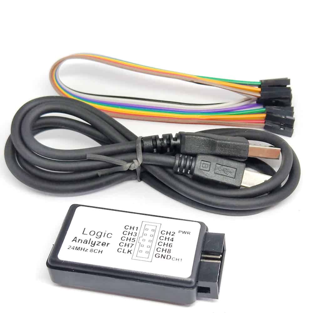 USB Logic Analyzer Debugger 24MHz 8 Channel 24M/seconds