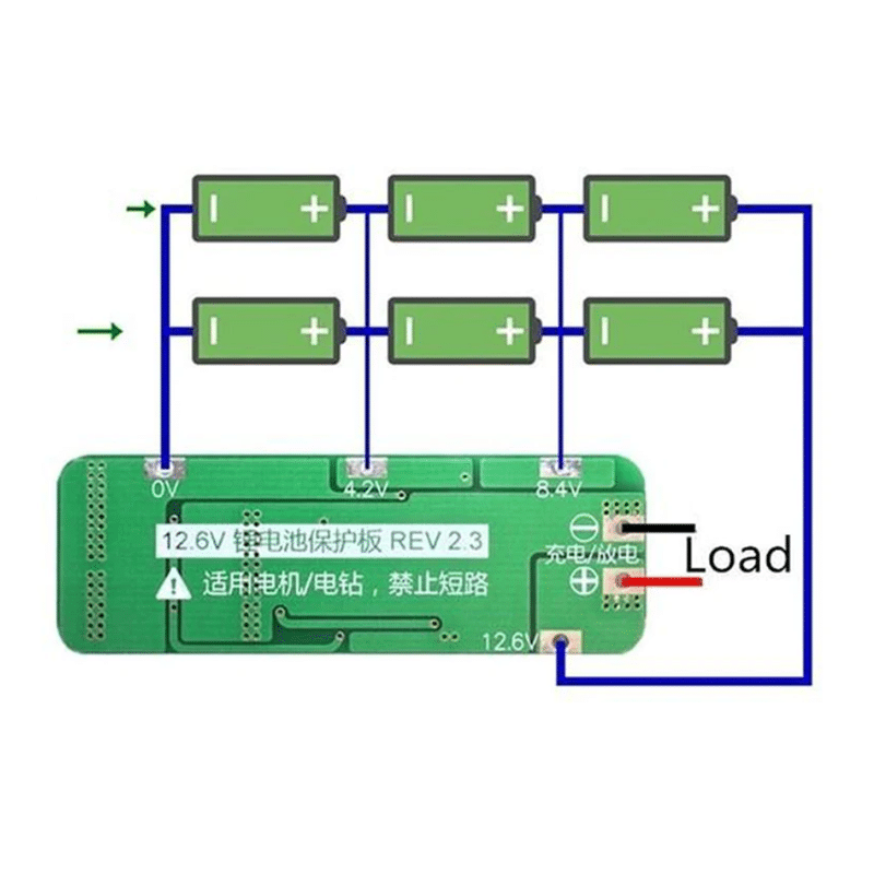 BMS 3S (12.6V - 20A ) Lithium Battery Protection Module