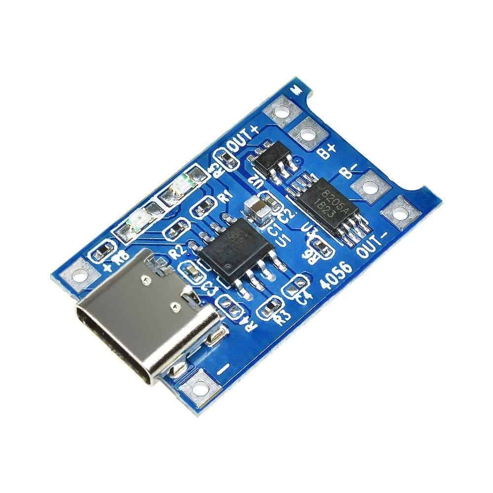 BMS 1S TP4056 (5V - 1A) Lithium Battery Charger Board ( Type C ) With Protection