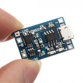 BMS 1S TP4056 (5V -1A) Lithium Battery Charger Board With Protection (Micro USB )