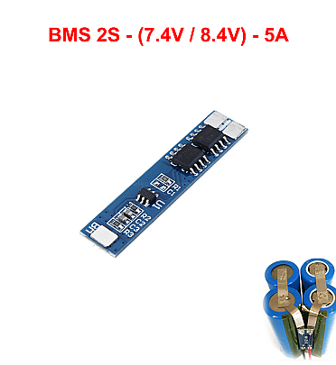 BMS 2S (7.4V - 5A) Lithium Battery Protection Module