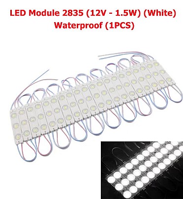 LED Module 2835 (12V - 1.5W) (White) Waterproof (1PCS)