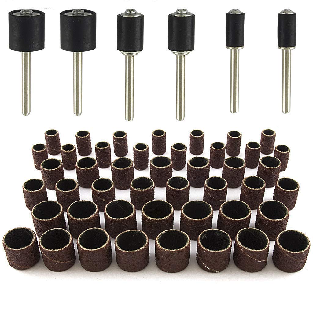 Drum Sanding Kit (51Pcs) For Nail Drill Bits Dremel Accessories Rotary Tool Set