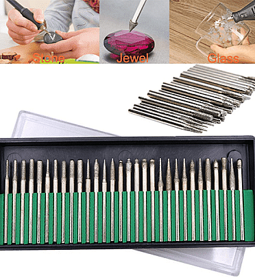 Diamond Drill Bits (30pcs) For Dremel Rotary Tool