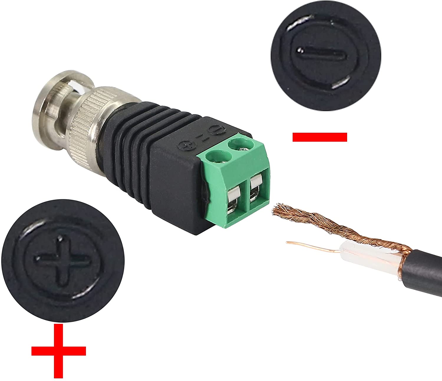 Screw Terminal Block To BNC Male