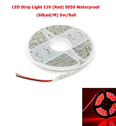 LED Strip Light 12V (Red) 5054 Waterproof (60Led/M) 5m/Roll