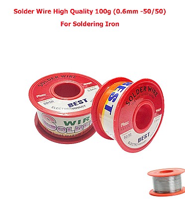 Solder Wire BEST High Quality 100g (0.6mm -50/50) For Soldering Iron