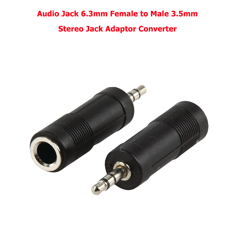 Audio Jack 6.3mm Female to Male 3.5mm Stereo Jack Adaptor Converter