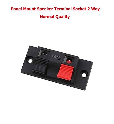 Panel Mount Speaker Terminal Socket 2 Way (Normal Quality)