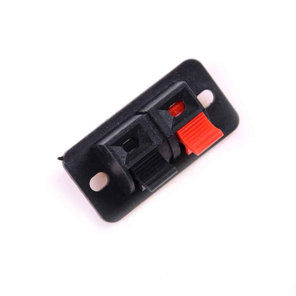 Mini Panel Mount Speaker Terminal Socket 2 Way