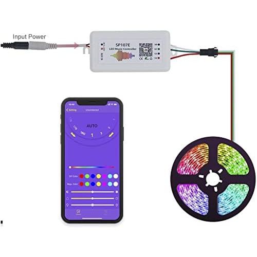 LED Controller with Bluetooth Control SP107E (960 px, RGB, WS2811, WS2812B, WS2813, SK6812) (5-24 V)