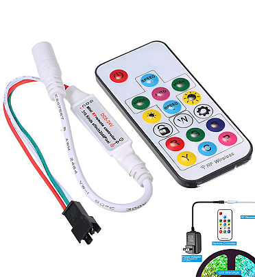 LED Dream-Color Controller 14 Key RF Remote For WS2811 WS2812 WS2812B LED Strip ( DC5V-24V )