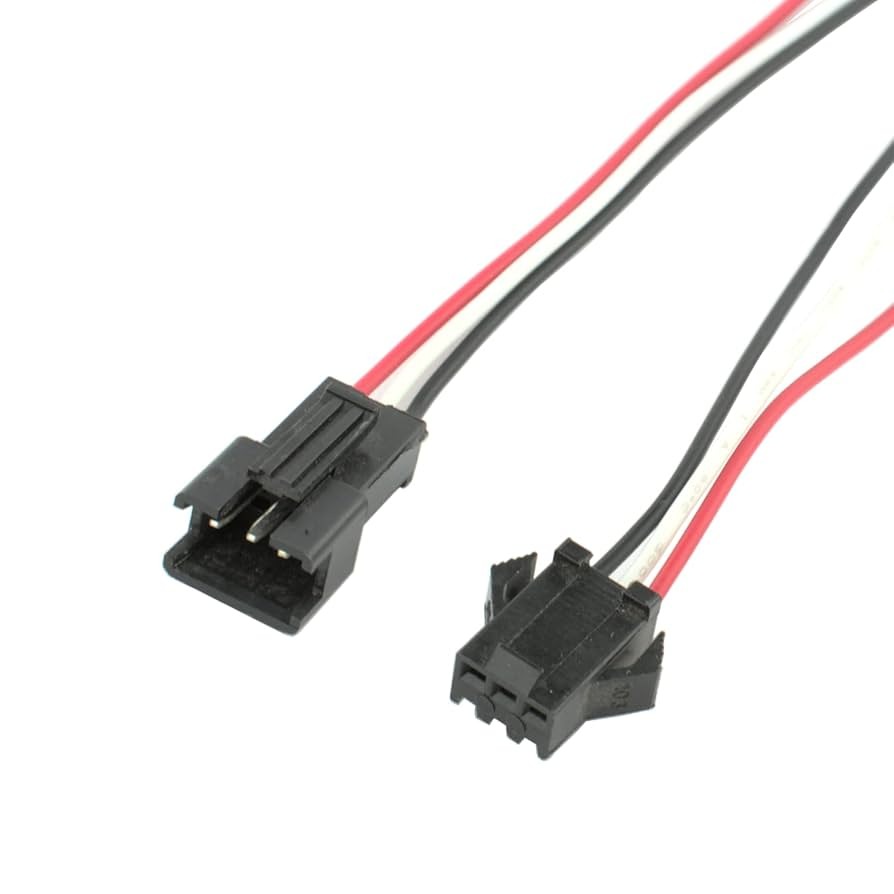 Pair JST SM Connector Wire Cable Male & Female (3Pin-2.54mm)