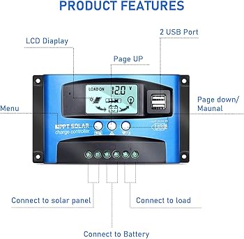MPPT Solar Charge Controller Regulator(12V/24V ) 50A