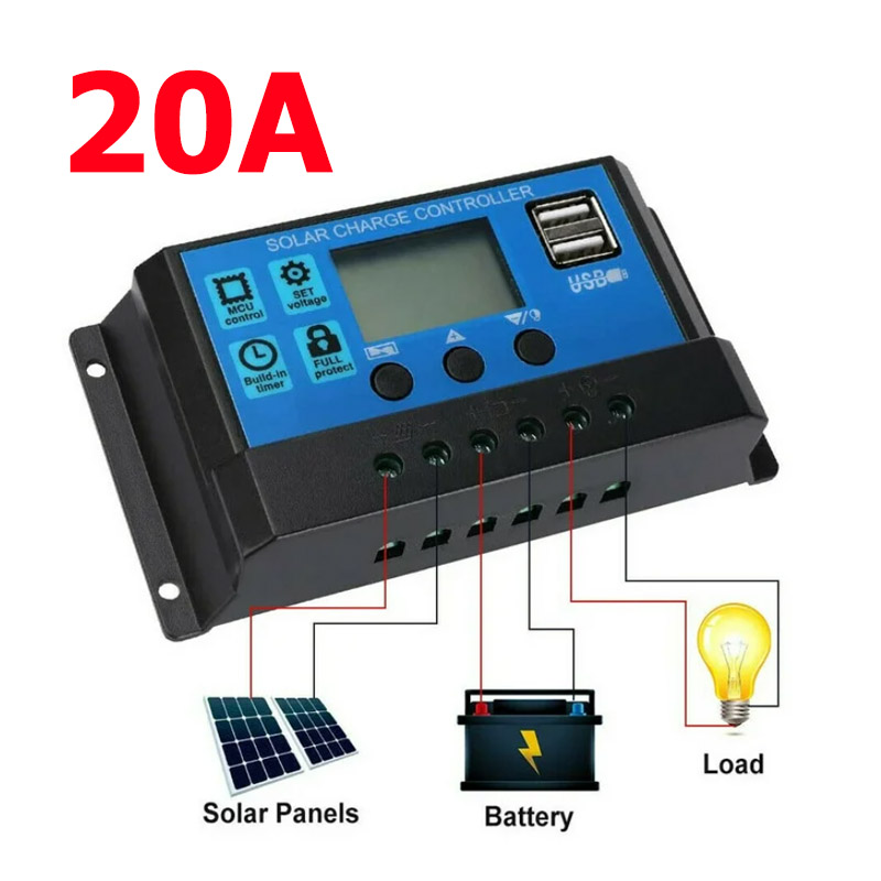 Solar Charge Controller Regulator(12V/24V ) 20A