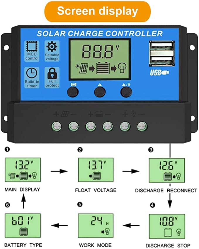Solar Charge Controller Regulator(12V/24V ) 20A