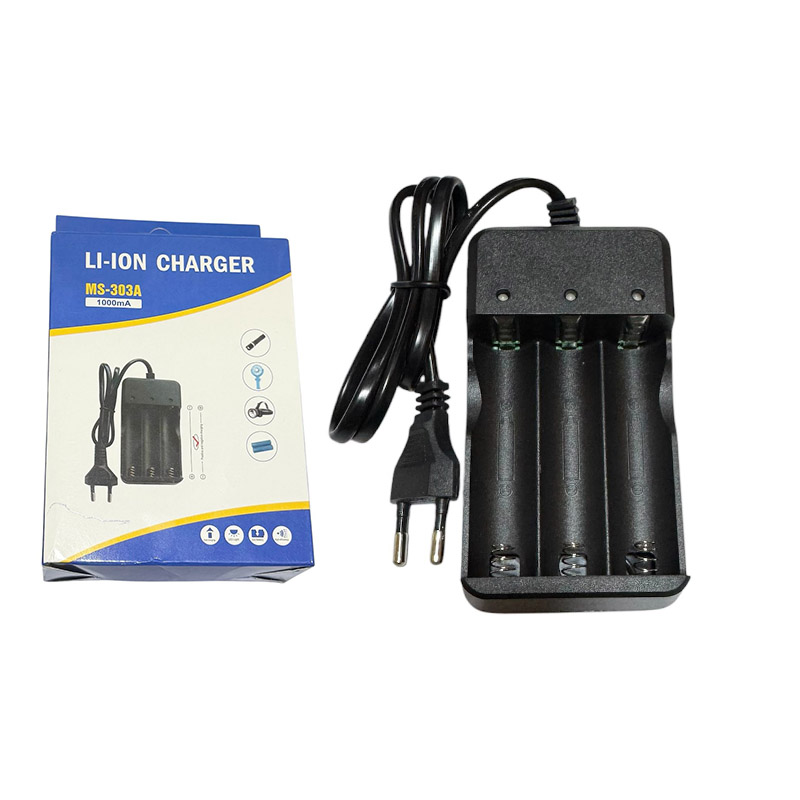 High Quality Battery Charger 3 Cell For 18650 Battery (MS-303A)