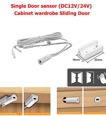 Single Door sensor (DC12V/24V) Cabinet wardrobe Sliding Door سينسور دولاب ودرسينج