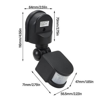 Outdoor PIR Infrared Motion Sensor Switch 220V -10A  (Black)