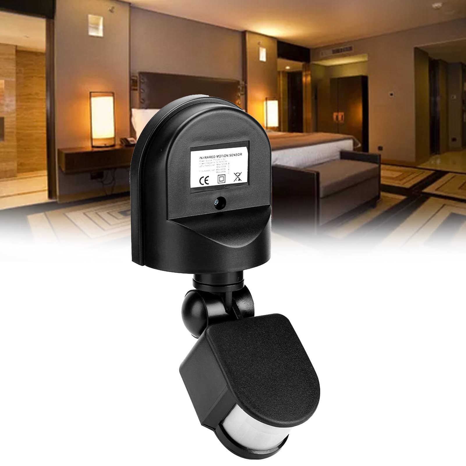 Outdoor PIR Infrared Motion Sensor Switch 220V -10A  (Black)