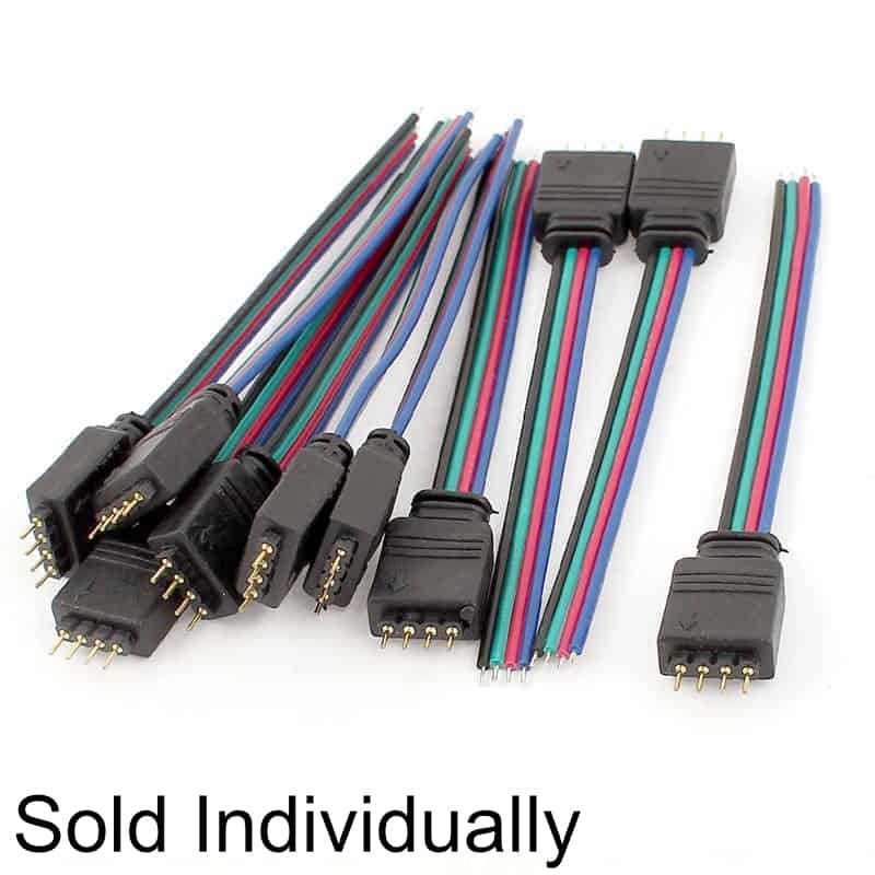 Male RGB LED strip connection cable (4 pin)