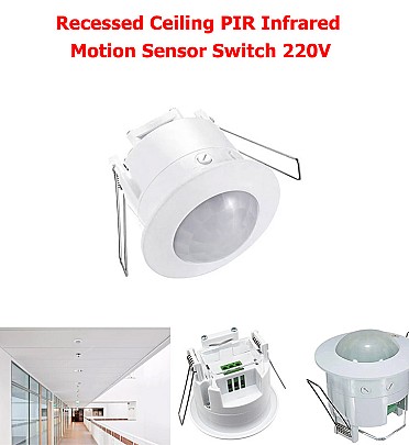 Recessed Ceiling PIR Infrared Motion Sensor Switch 220V