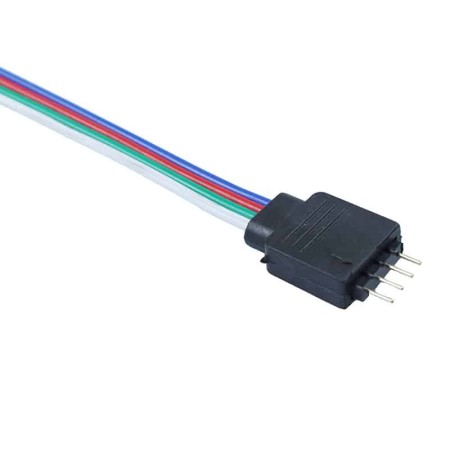 Male RGB LED strip connection cable (4 pin)