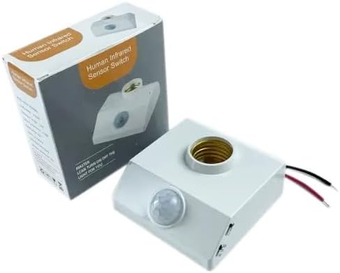 Human PIR Infrared Motion Sensor 220V Switch With Lamp Holder Light Holder for LED Lamp