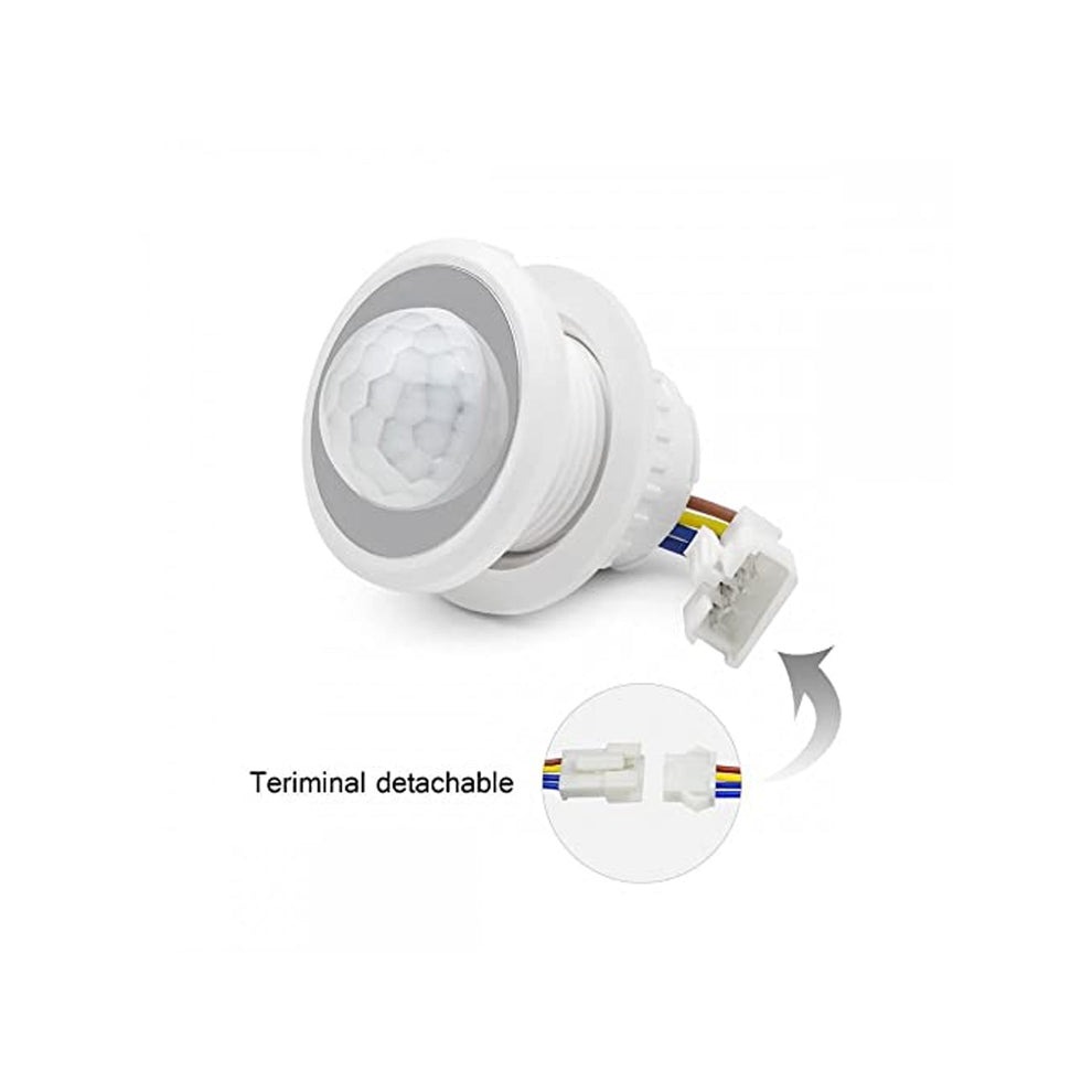 PIR Motion Sensor 220V Infrared Switch With Adjustable Light Sensitivity and Time Delay - RS3129