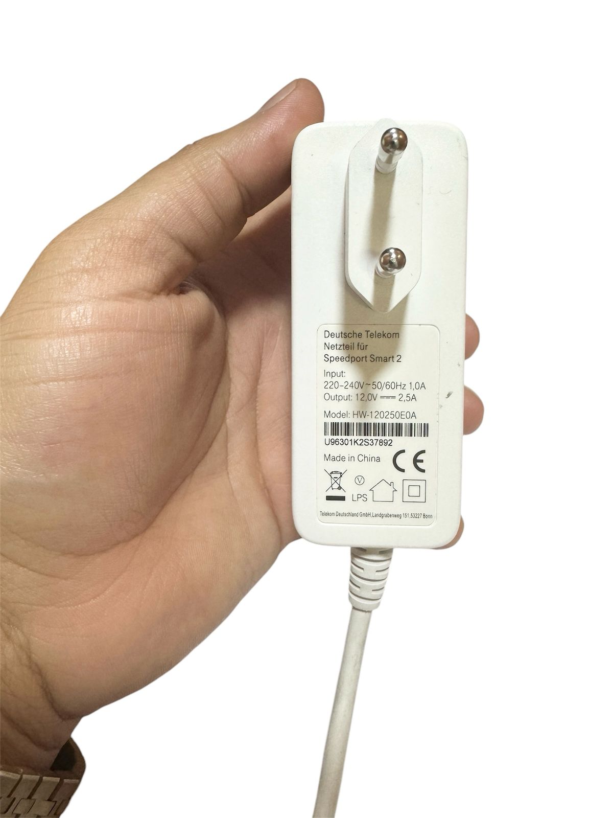 Used Original DC Power Adapter (12VDC - 2.5A) (HW-120250E0A)